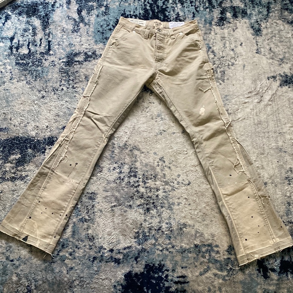GALLERY DEPT FLARED SPLATTERED PANTS
